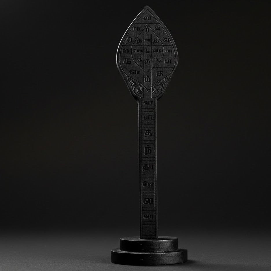 KARUNGALI WOOD SASTRABANDAM VEL WITH STAND