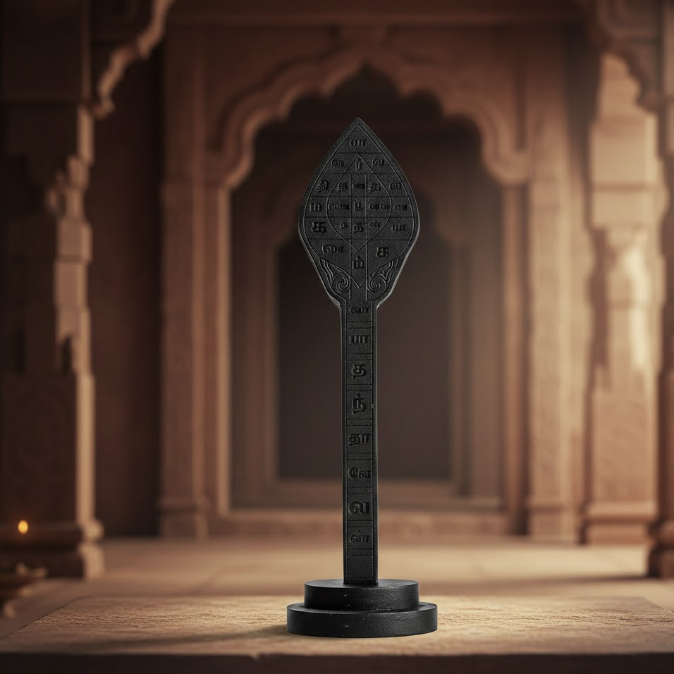 KARUNGALI WOOD SASTRABANDAM VEL WITH STAND