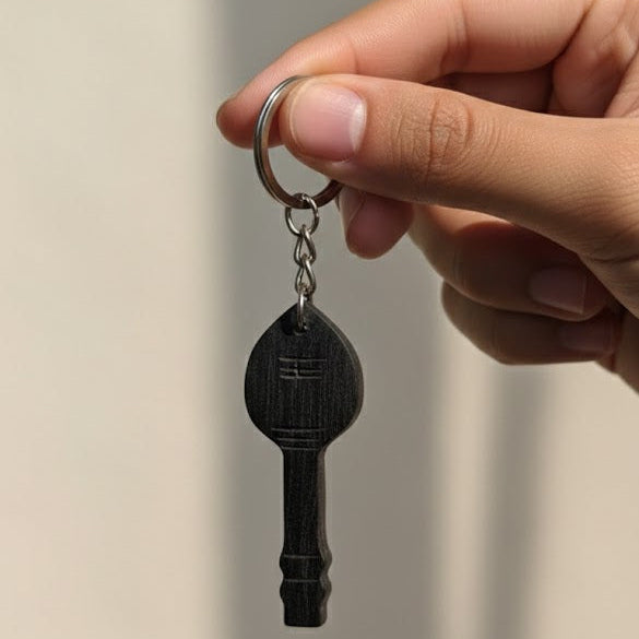 KARUNGALI WOOD VEL KEYCHAIN