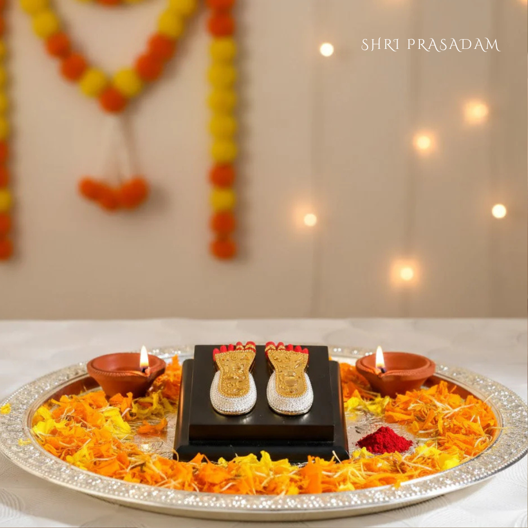 Laxmi Charan Paduka | 24K Gold-Plated |