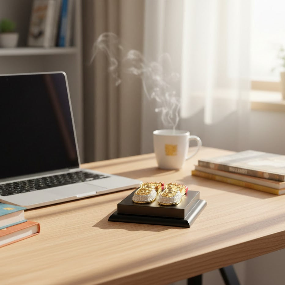 Laxmi Charan Paduka | 24K Gold-Plated |