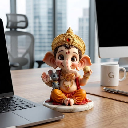 Little Ganesh with Mooshak Idol
