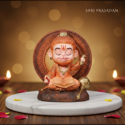 Meditating Hanuman Ji Idol