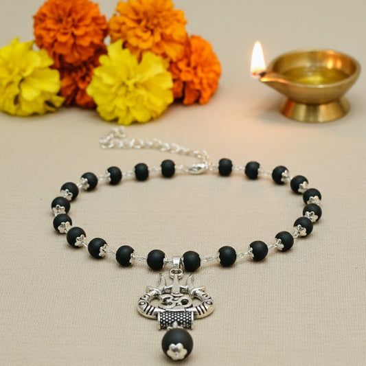 Om Shiva Trishool Karungali Mala necklace