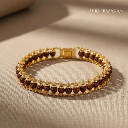 Rudraksha Gold-plated Bracelet