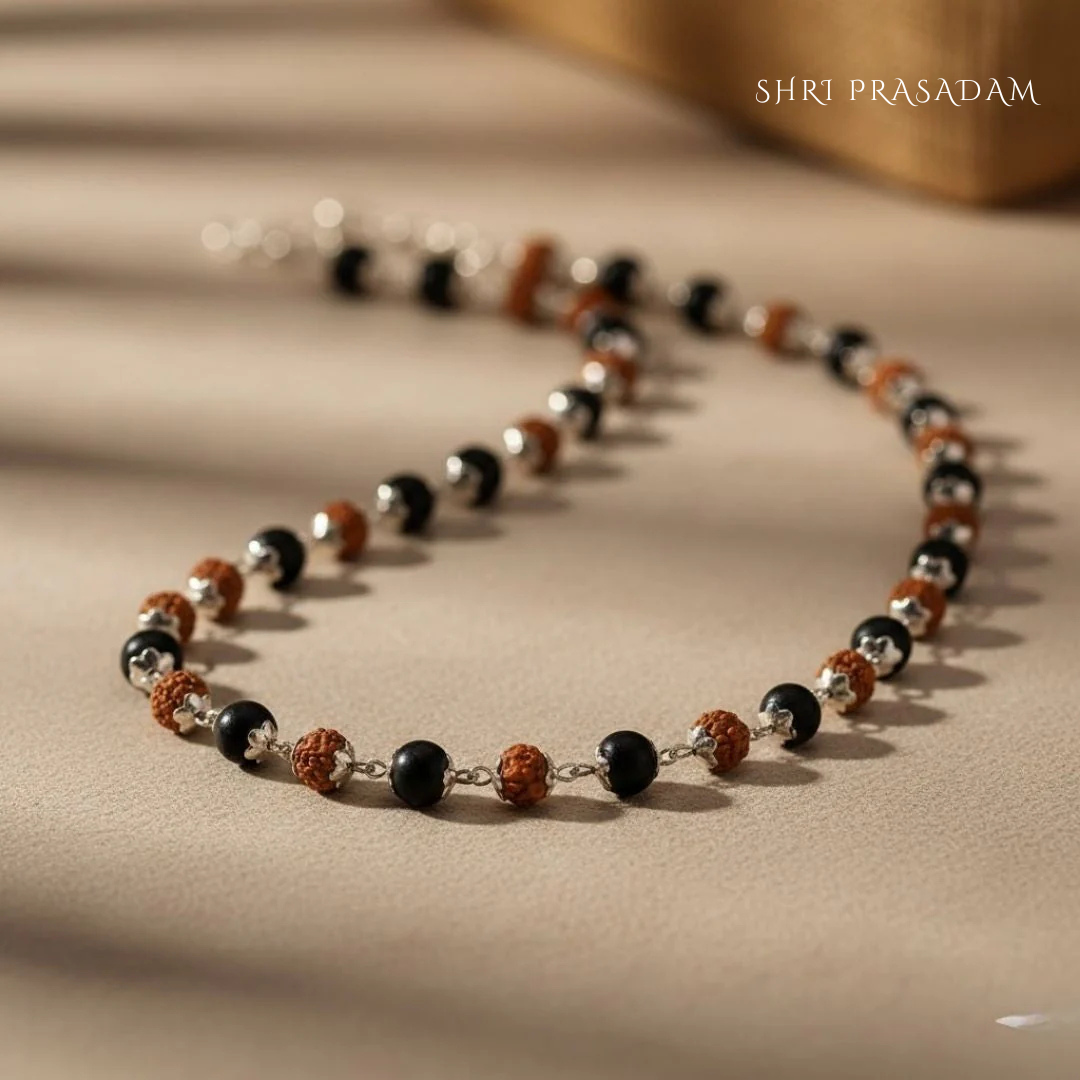 Rudraksha Karungali Cap Mala