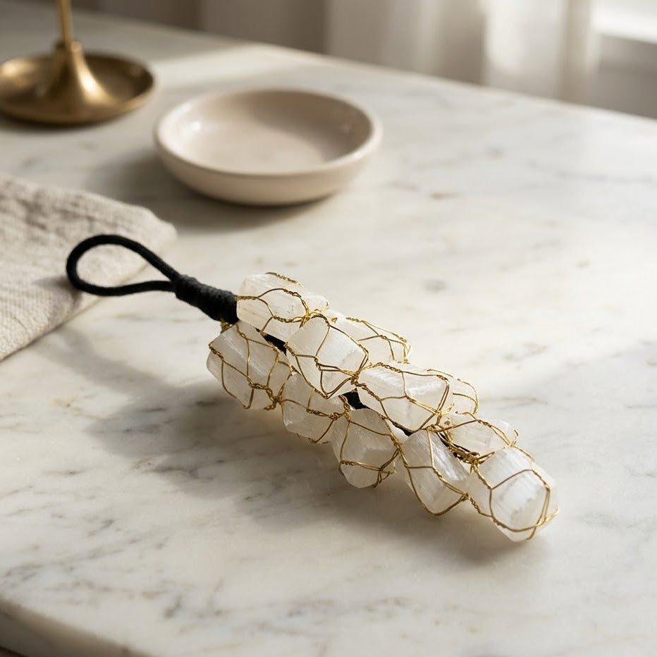 Selenite Door Hanging