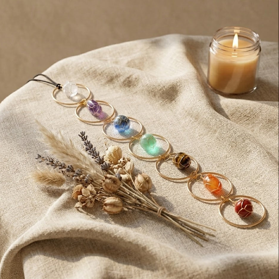 Seven Chakra Crystal Hanger