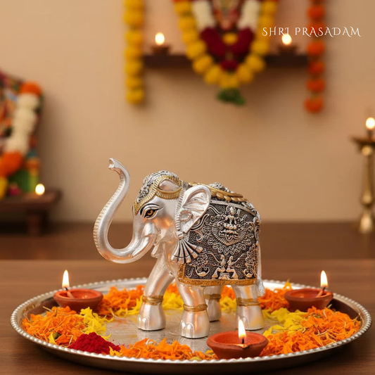 Silver Elephant for Vastu Idol