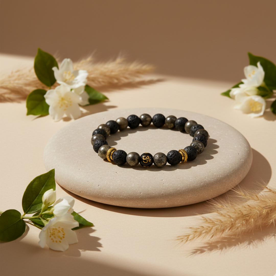 OM Pyrite Bracelet