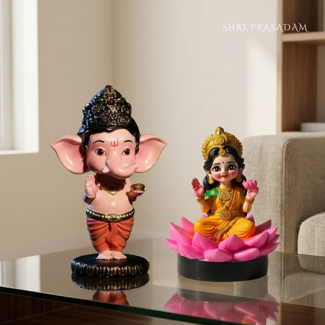 Bal Ganesh Lakshmi Idols Set (Combo Set 10% Off)
