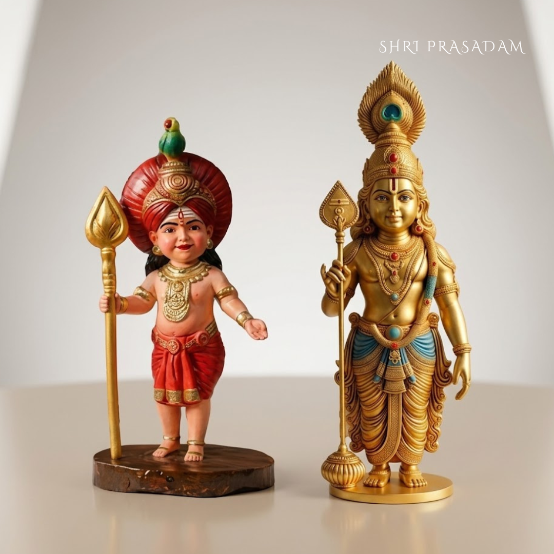 Lord Murugan & Kartikeya Idol Combo