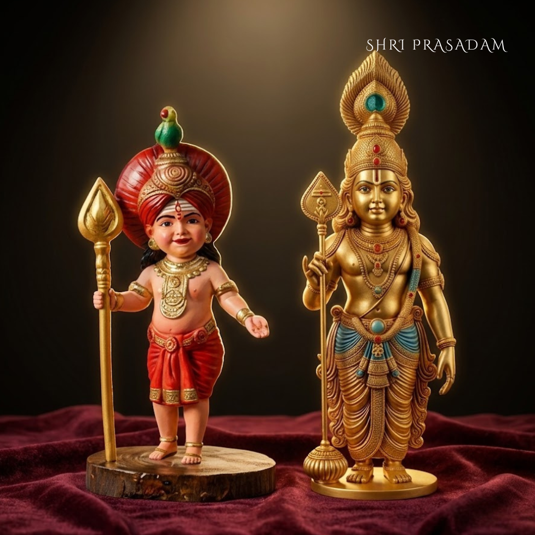 Lord Murugan & Kartikeya Idol Combo
