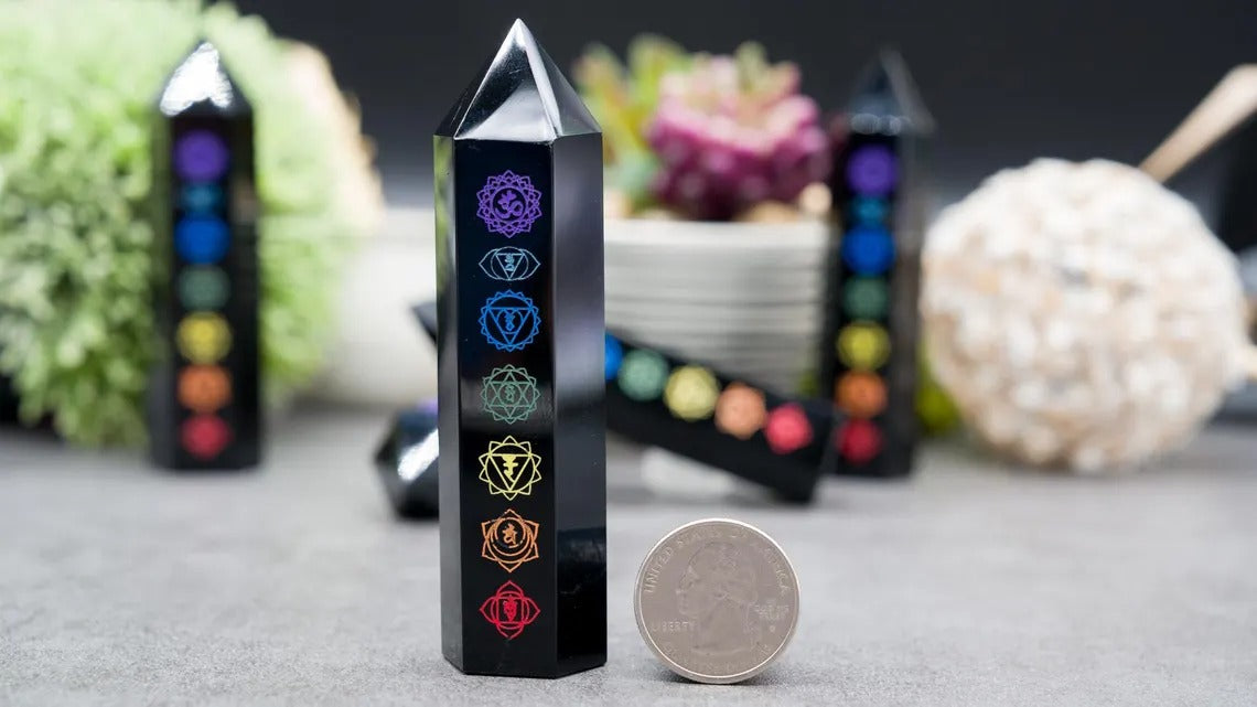 Seven Chakra Tower Wand