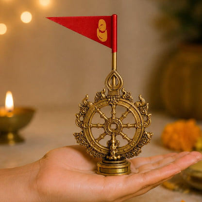 Jagannath Neela Chakra With Flag (Brass)